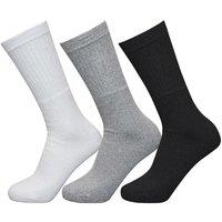 Exceptio Multi Sport Crew Socks (3 Pairs) (black/Grey/White, 8-12)