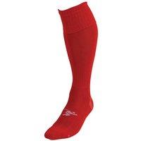 Precision Plain Pro Football Socks Junior (3-6, Red)