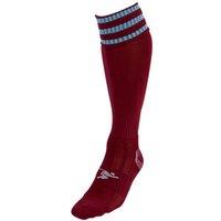Precision 3 Stripe Pro Football Socks Junior (j12-2, Maroon/Sky)