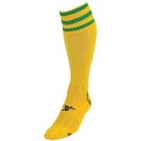 Precision 3 Stripe Pro Football Socks Junior (j12-2, Yellow/Green)