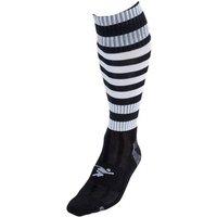 Precision Hooped Pro Football Socks Junior (black/White, J12-2)