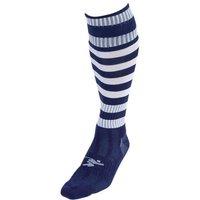 Precision Hooped Pro Football Socks Junior (j12-2, Navy/White)