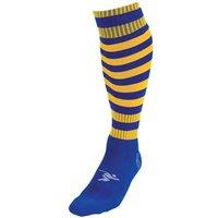 Precision Hooped Pro Football Socks Junior (royal/Gold, 3-6)