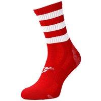 Precision Pro Hooped GAA Mid Socks Junior (j12-2, Red/White)
