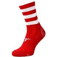 Precision Pro Hooped GAA Mid Socks Junior (red/White, 3-6)
