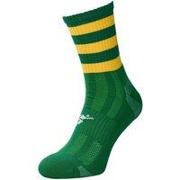 Precision Pro Hooped GAA Mid Socks Junior (j12-2, Green/Gold)