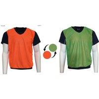 Precision Reversible Mesh Training Bib (infants,kids) (kids, Orange/Green)