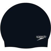 Speedo Moulded Silicone Cap (black, Adult), Black