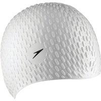 Speedo Bubble Cap (white, Adult), White