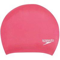 Speedo Long Hair Silicone Cap (pink, Adult), Pink