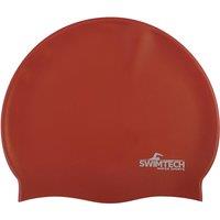 Swimtech Silicone Swim Cap (red), Red