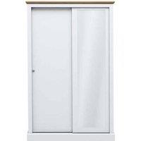 LPD Furniture Devon 2 Door Sliding Wardrobe White, White