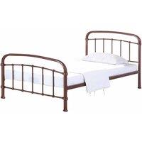 LPD Furniture Halston Single Copper Bed, Brown