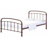 LPD Furniture Halston Double Copper Bed, Brown