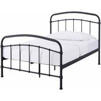 LPD Furniture Halston Single Black Bed, Black