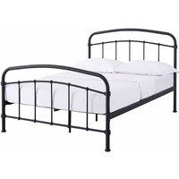 LPD Furniture Halston Double Black Bed, Black