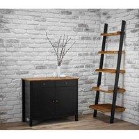 LPD Furniture Copenhagen Ladder Shelf, Black