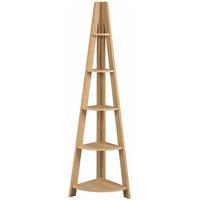 LPD Furniture Tiva Corner Ladder Shelving Oak
