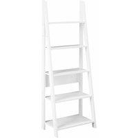 LPD Furniture Tiva Ladder Bookcase White, White