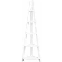 LPD Furniture Tiva Corner Ladder Shelving White, White