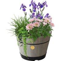 Vegtrug Medium Barrel 46cm - Grey Wash, Grey