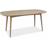 Bentley Designs Tuska Scandi Oak 6 Seater Dining Table, Brown
