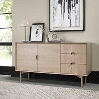 Tuska Scandi Oak Wide Sideboard, Brown