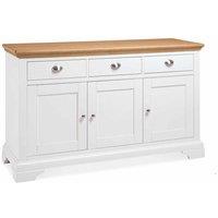 Norfolk Two Tone Wide Sideboard, Cream