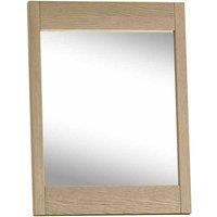 Rimini Aged Oak & Weathered Oak Vanity Mirror, Brown