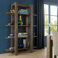Cannes Dark Oak Open Shelf Unit, Brown