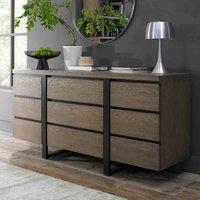 Bentley Designs Violi Weathered Oak Wide Sideboard, Brown