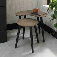 Rhoka Weathered Oak Nest Of Lamp Tables, Brown