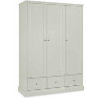 Bentley Designs Rigby Cotton Triple Wardrobe, Grey