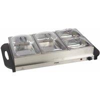 Cooks Professional G0012 4-section Buffet Warmer - Silver, Silver