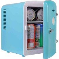 Koolatron 4L Retro Mini Fridge For Bedrooms, Green, Blue
