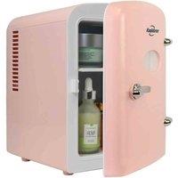 Koolatron 4L Retro Mini Fridge For Bedrooms, Pink, Pink
