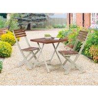 Greenhurst Burley 2 Tone Hardwood Bistro Set - Multi