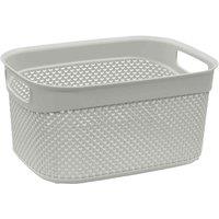 JVL Droplette 9L Storage Basket - Ice Grey