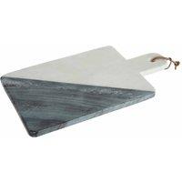 Interiors by PH Maison White Grey Marble Paddle Board, Grey