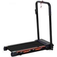 HOMCOM 1-6 Km/H Folding Motorized Treadmill Walking With Remote Stopper Fitness, Black