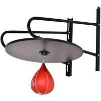 Pera Veloce Boxing Set With HOMCOM Platform With Accessories Included, Black