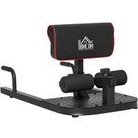 HOMCOM 3 In 1 Squat, Sit Up, Push Up Machine, Black