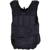 HOMCOM 10Kgs Adjustable Weight Vest Running Gym Training Weight Loss, Black