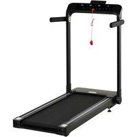 HOMCOM Black 5 Speed 600W Foldable Electric Treadmill With Safety Lock Led Screen, Black