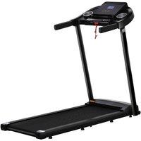 HOMCOM Folding Treadmill Electric Motorised Running Machine With Led Display, Black