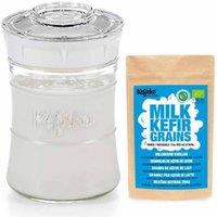 Kefirko Maker Small 848Ml - White & Milk Grains Bundle