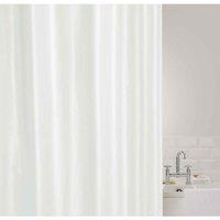 Showerdrape Showerplus Plain Peva Shower Curtain - White, White