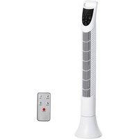 HOMCOM LED 36 Inch Tower Fan 70 Oscillation 3 Speed 3 Mode Remote Controller