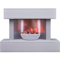 Suncrest 2kW Purley Wall Mounted Electric Suite - White, White