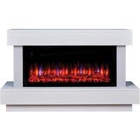 Suncrest 2kW Bourne Electric Suite C/W Lights - White, White